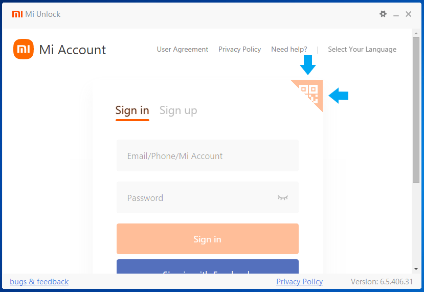 left-clicking in the upper right corner of the login input window ログイン入力窓の右上を左クリック