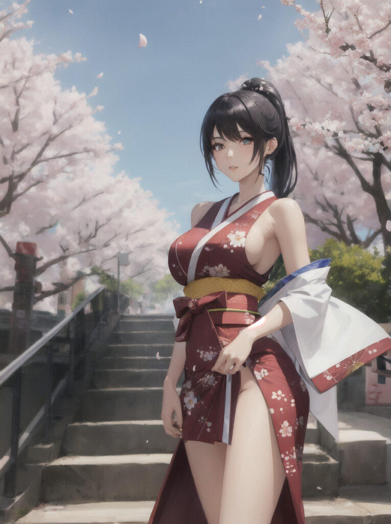 着物と桜 Model は、 ghostmix_v12