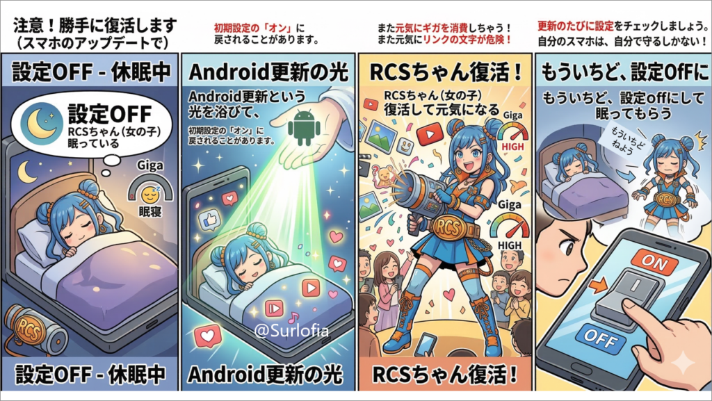 「RCS（リッチ・コミュニケーション・サービス）」という新機能が始まる